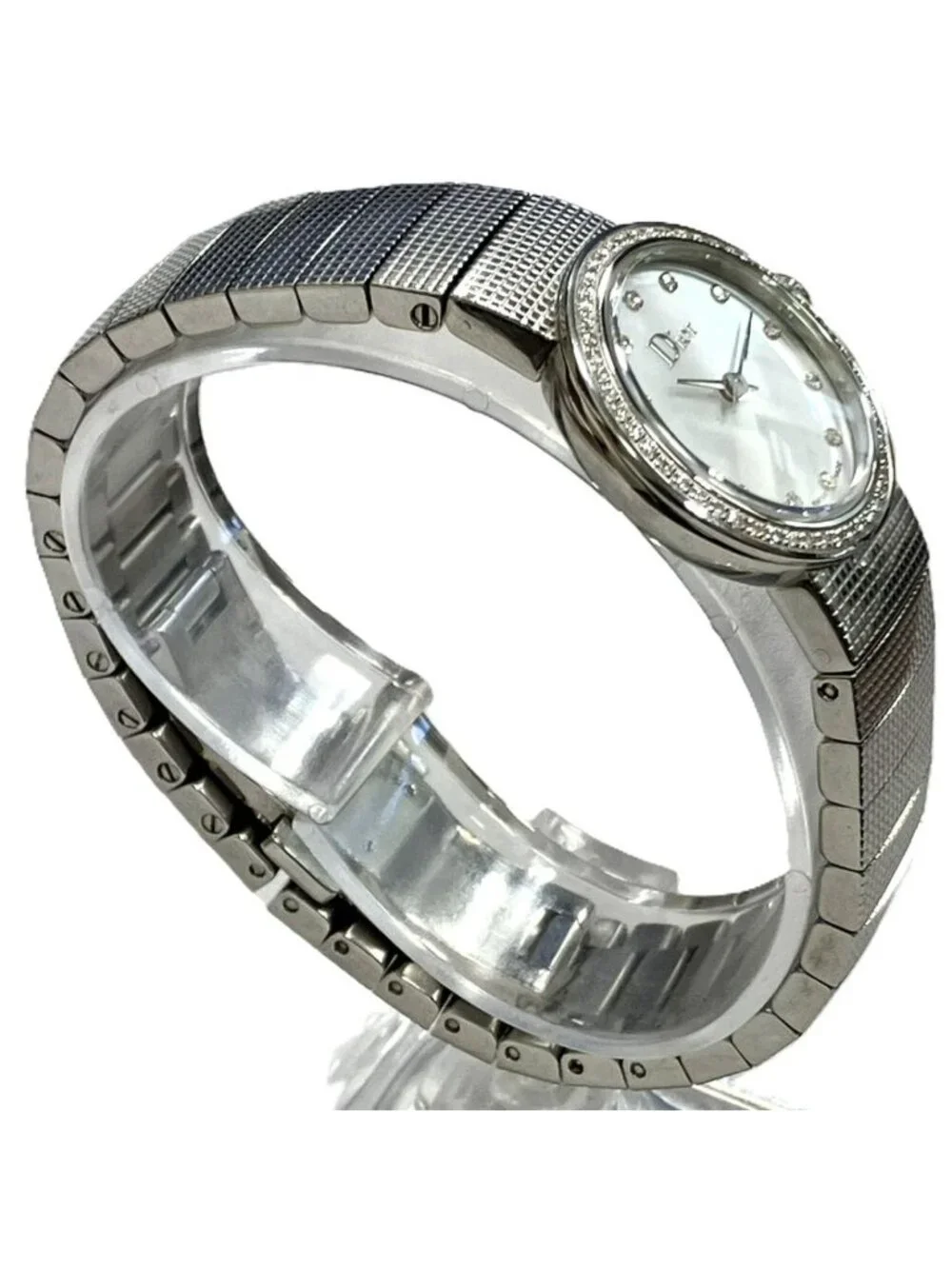 Dior Rado la Baby Day Watch SS Quartz Silver Shell Dial